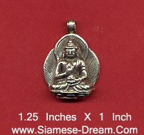 Buddha Pendant in Silver