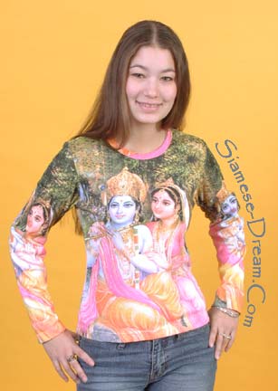 images of god krishna and radha. Krishna and Radha Tee Shirt