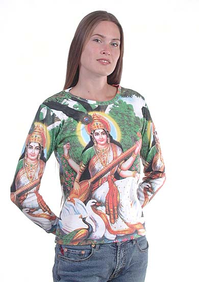 images of goddess saraswati. Saraswati Shirt : The goddess