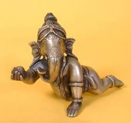 Baby Ganesh Crawling Statue