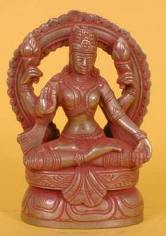 Red Lakshmi Statue from India