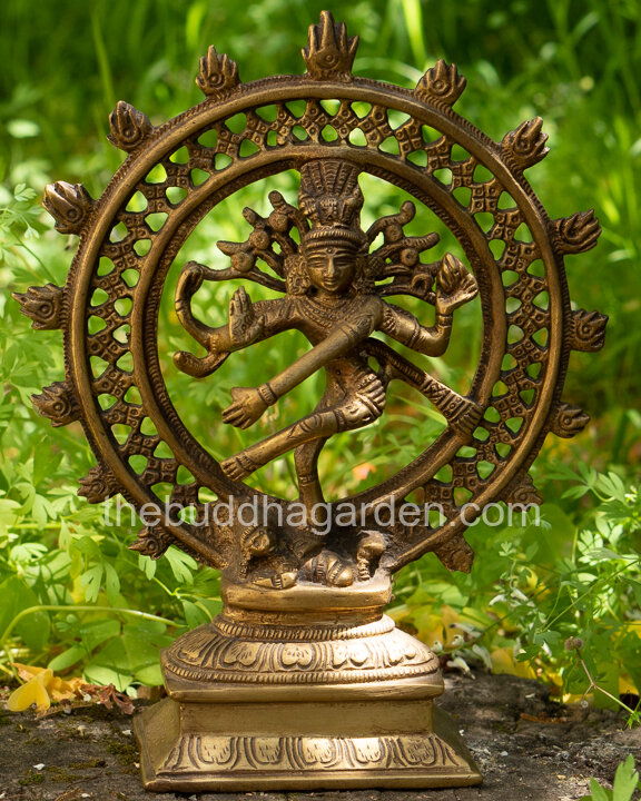 Dancing Shiva Statue: Brass Shiva Nataraja: The Buddha Garden