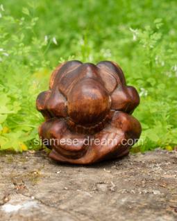 Weeping Buddha Teak Wood Statue