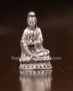 Mini Standing and Sitting Kuan Yin Statues