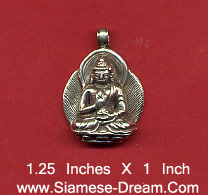 Buddha Pendant in Silver
