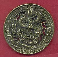 Chinese Dragon Necklace Pendant Made of Brass