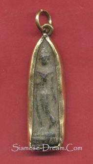 Buddha Amulet from Thailand, Sukhothai Style