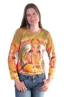 Ganesh Tee Shirt, Gold Color