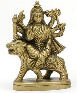 Durga on Tiger Figure