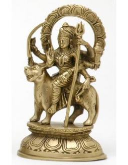 Goddess Durga with Halo Statue
