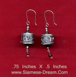 Prayer Wheel Earrings