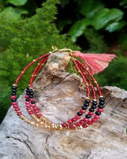 Sweet Bead Bracelet With Tassle Sweet Bead Bracelet With Tassle