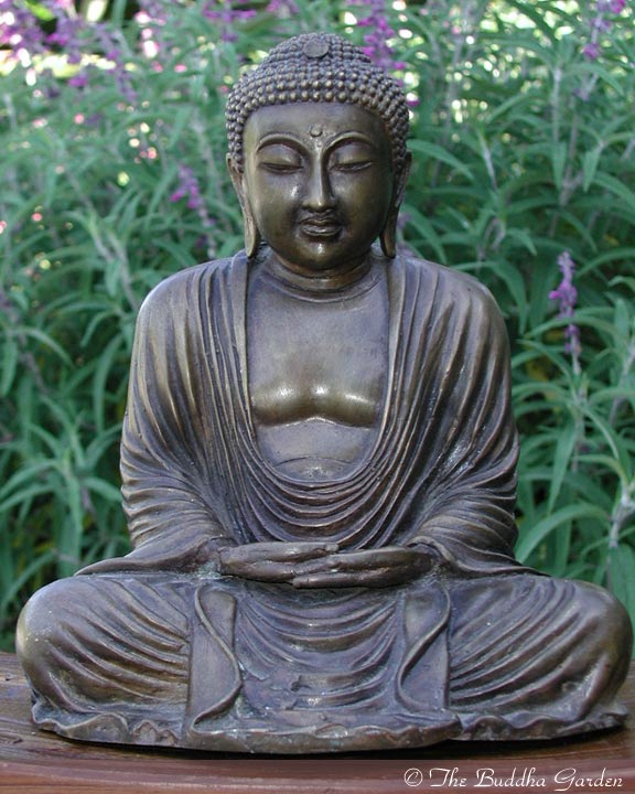 Japanese Buddha Statue in Meditation, 11 Inches: The Buddha Garden